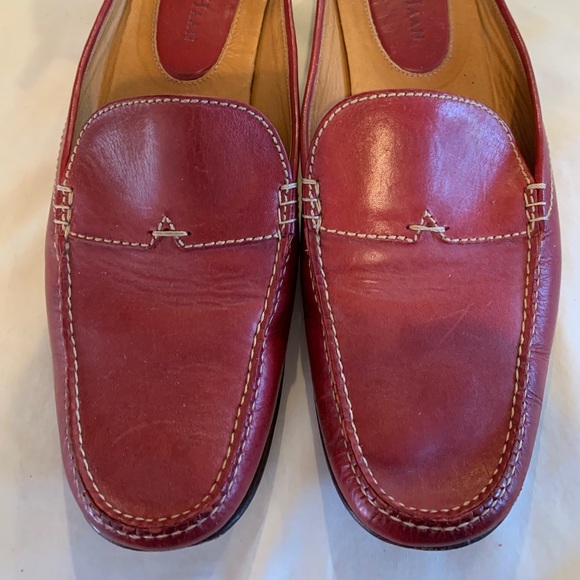 Cole Haan Shoes - Cole Haan red leather mules, size 11.